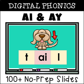 Preview of AI and AY Words Digital Structured Literacy Phonics Lessons