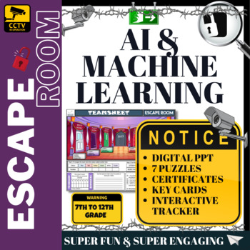 Preview of AI and Machine Learning Escape Room - Computer Science (Machine Learning)