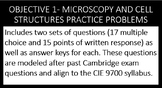 AICE Biology Objective 1 Practice Questions