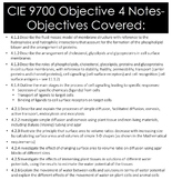 AICE Biology- Objective 4 Notes