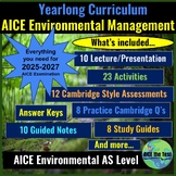 AICE Environmental Management Curriculum - Full Year BUNDLE
