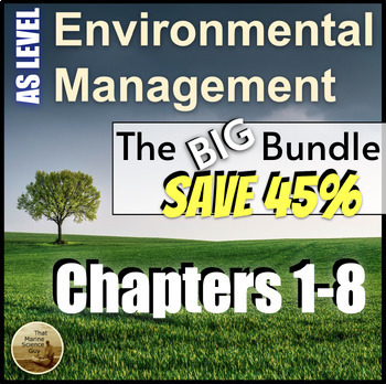 Preview of AICE Environmental Management Textbook Worksheets - Full Bundle - Chapters 1 - 8