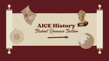Preview of AICE History: Student Resource Section