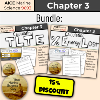 Preview of AICE Marine | Bundle: Calculating TLTE Lesson & Calc. % Energy Loss w/Keys