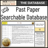 AICE Marine Science A & AS Level Past Paper Searchable Dat