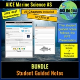 AICE Marine Science AS Student Guided Notes for Yearlong C