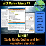 AICE Marine Science AS Study Guide/Outline BUNDLE