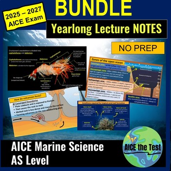 Preview of AICE Marine Science BUNDLE - all NOTES for AS level