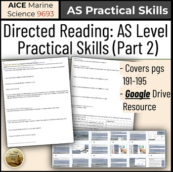 Preview of AICE Marine Science Directed Reading: AS Level Practical Skills - Part 2 of 3
