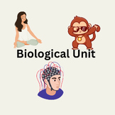 AICE Psychology Biological Unit Guided Notes & Google Slides