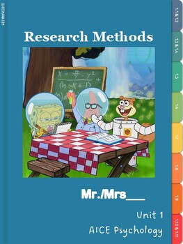 Preview of AICE Psychology Research Unit digital notebook