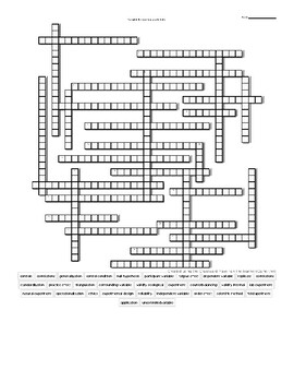 Preview of AICE Scientific Methods Vocabulary Review Crossword Puzzle