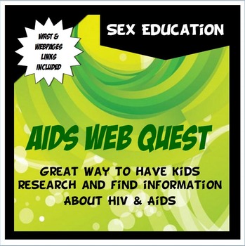 Preview of AIDS Web Quest: Guided HIV/AIDS internet research for Sex Education