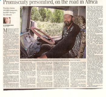 Preview of AIDS in Africa. a Statistical Analysis of a News Paper Report