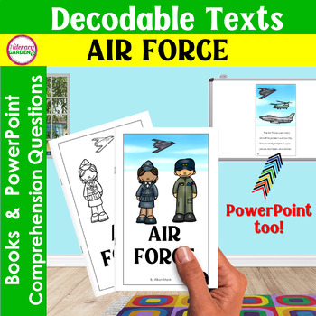 Preview of AIR FORCE Reading Comprehension R controlled Vowel Decodable Passages & Question