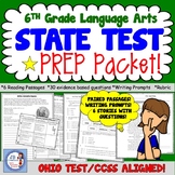 6th Grade State Test Prep for Language Arts (Ohio/CCSS aligned)