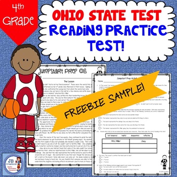 Preview of OST 4th Grade Reading Practice Test Freebie