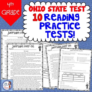 Preview of OST 4th Grade Reading Practice Test Set