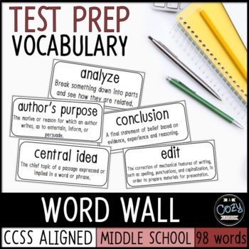 Preview of Reading Test Prep Vocabulary | Ohio AIR Test