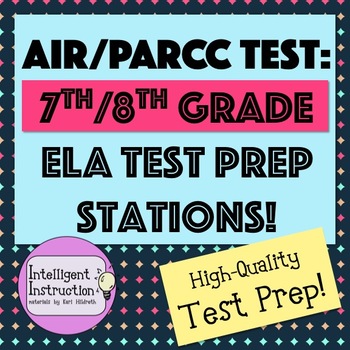 Preview of AIR Test Prep / PARCC Test Prep: ELA Test Prep Station Activities