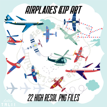 Preview of AIRPLANES Clip Art