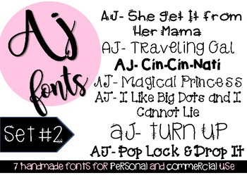 Preview of AJ Fonts-  Set #2