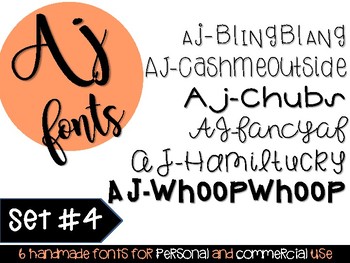 Preview of AJ Fonts- Set #4