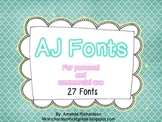 AJ Fonts {for personal and commercial use}