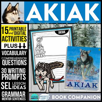 Preview of AKIAK activities READING COMPREHENSION worksheets - Book Companion read aloud