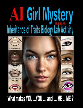 Preview of AI MYSTERY GIRL - PREMIUM GENETICS S.T.E.M. Hands-On Lab Activity 23-PAGES