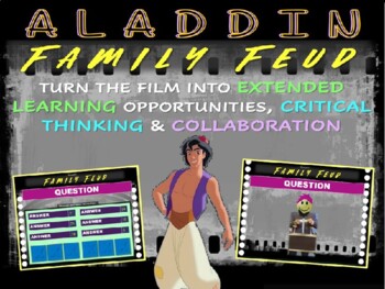 Preview of ALADDIN MOVIE FAMILY FEUD GAME - FUN, ENGAGING, INTERACTIVE CLASS ACTIVITY