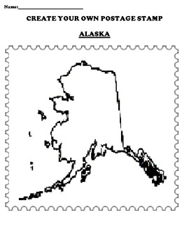 alaska postage stamp own create subject