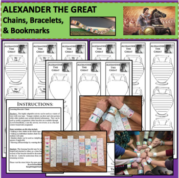 Preview of ALEXANDER THE GREAT Chains Bracelets Research Project Biography