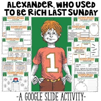 Preview of ALEXANDER WHO USED TO BE RICH LAST SUNDAY GOOGLE CLASSROOM BOOK STUDY SO FUN