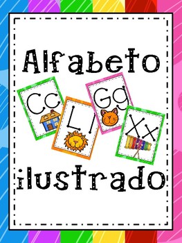 Preview of ALFABETO ILUSTRADO EN ESPAÑOL/ILLUSTRATED ALPHABET IN SPANISH