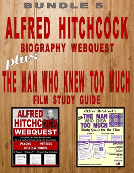 Preview of ALFRED HITCHCOCK Webquest | THE MAN WHO KNEW TOO MUCH Film Study Guide