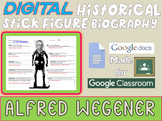 ALFRED WEGENER Digital Historical Stick Figure Biography (