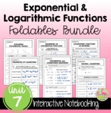 Exponential & Logarithmic Functions FOLDABLES™ (Algebra 2 - Unit 7)