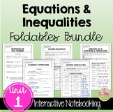 Equations and Inequalities FOLDABLES™ (Algebra 2 - Unit 1)