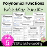 Polynomial Functions FOLDABLES™ and Lesson Videos (Algebra 2 - Unit 5)