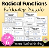 Radical Functions FOLDABLES™ and Lesson Videos (Algebra 2 - Unit 6)