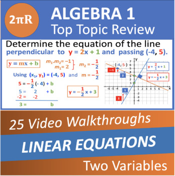 Preview of Linear Functions 3 Top Video Walkthroughs - Algebra 1 (L4)