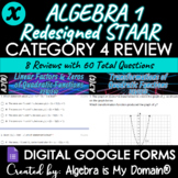 ALGEBRA 1 REDESIGNED STAAR EOC REVIEWS - Category 4