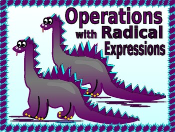 Preview of ALGEBRA PP:  Operations with Radical Expressions and GUIDED NOTES/NO PREP