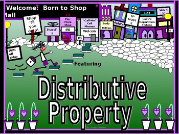 Preview of ALGEBRA PP:  The Distributive Property/DISTANCE LEARNING/NO PREP