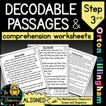 Preview of ALIGNED Decodable Passages Science of Reading Fluency and Comprehension: Step 3