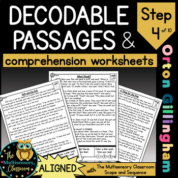 Preview of ALIGNED Decodable Passages Science of Reading Fluency and Comprehension: Step 4