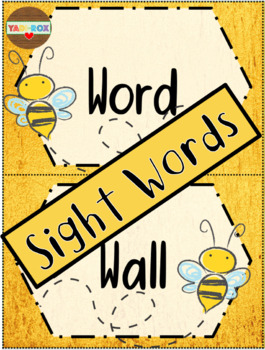 Preview of ALL Kindergarten High Frequency Words (Sight Words) Posters – Bee