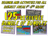 ALL 125 JEOPARDY BUNDLE of BUNDLES - 25 Math-25 ELA-25 His