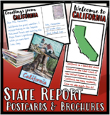 ALL 50 State Report Postcard and Brochure template + ALL M
